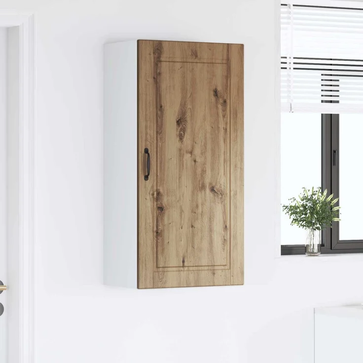 vidaXL Wandschrank PORTO Artisan-Eiche 50 x 31 x 100 cm Holzwerkstoff 885484 – Bild 4