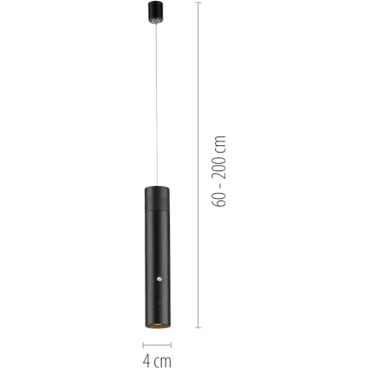 Just Light ATTACH, Pendelleuchte, LED Akku-Pendelleuchte in Weiß, mit USB Ladefunktion, 300 lm, Touchdimmer, 3 Helligkeitsstufen – Bild 7