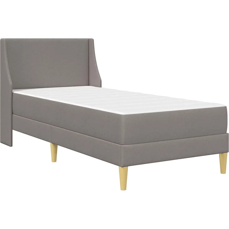 vidaXL Bettgestell mit Matratze mit Kopfteil Polyester 3414717 – Bild 3