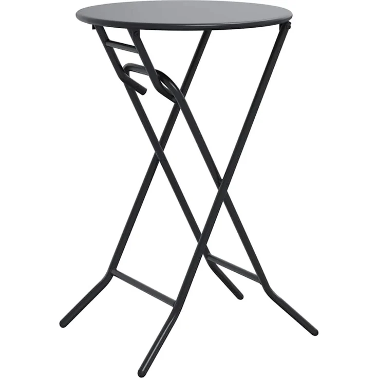 Gartentisch, Balkontisch, Esstisch Anthrazit 50 x 50 x 72 cm Metall – Bild 7