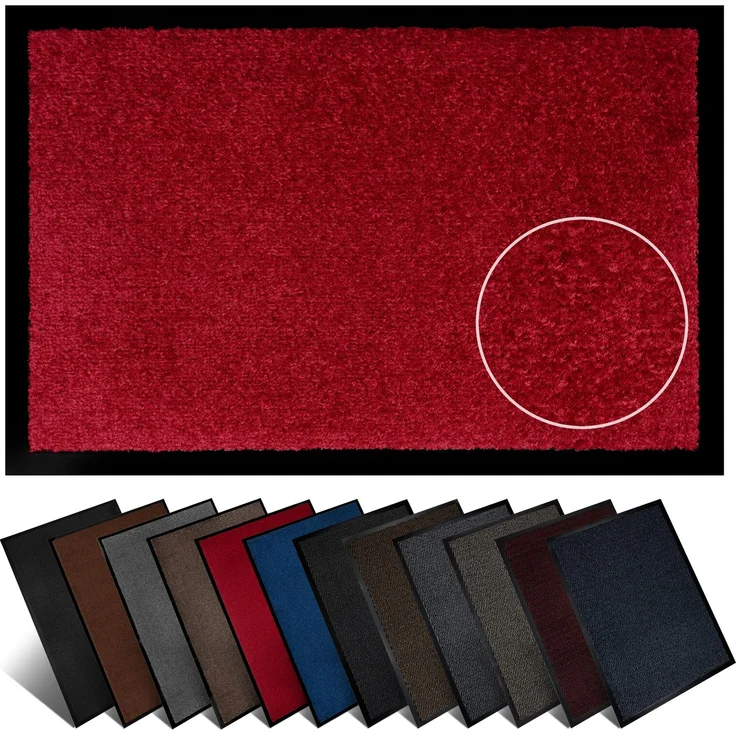 Furni24 Fußmatte - Rot, 40 x 60 cm – Bild 1