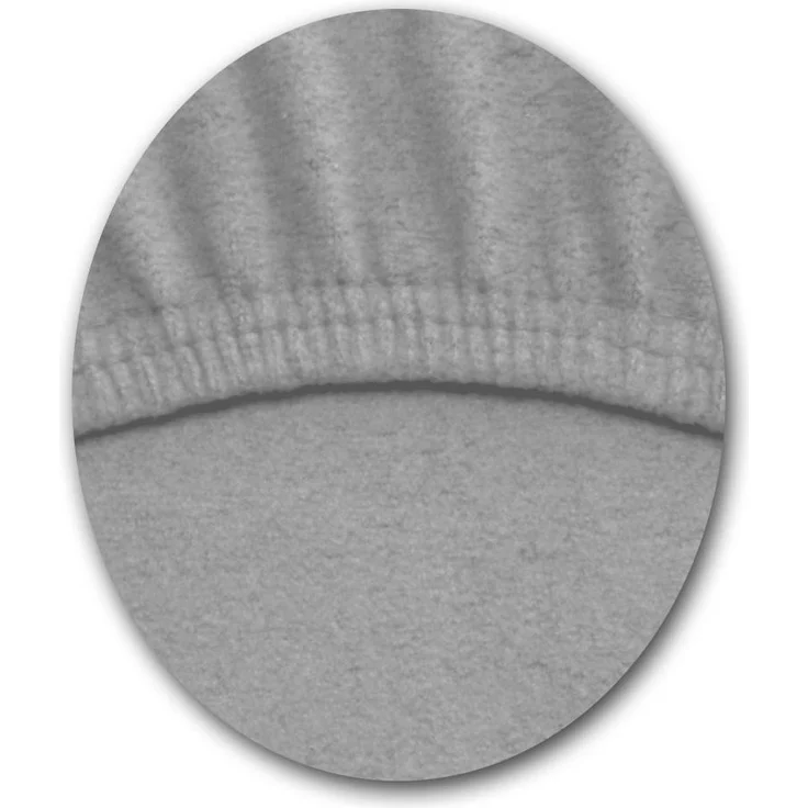 NatureMark Spannbettlaken Winter Thermo Fleece Spannbetttuch, 80% Baumwolle und 20% Polyester, Gummizug: rundum, (1 Stück), 120 x 200 cm - Silber grau – Bild 2