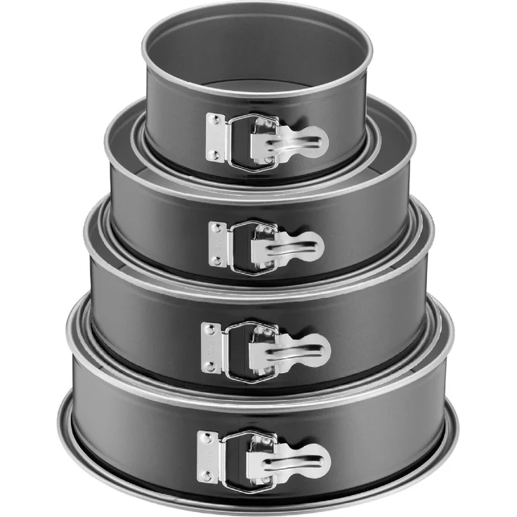 ORIGINAL KAISER | Inspiration Springform Set 4-tlg. | 18, 24, 26 & 28 cm rund | Flachboden, Backform rund, Kuchenform antihaftbeschichtet, auslaufsicher, einfaches Verschließen | Made in Germany – Bild 1