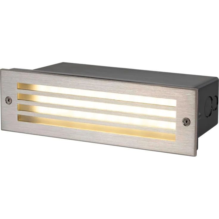 SLV BRICK MESH, Wandeinbauleuchte, rechteckig, 3000K, 5W, IP55, schwarz - Einbauleuchten (Outdoor) – Bild 1