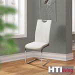 HTI-Line Freischwinger Schwingstuhl KellyC PU 2er (Set, 2 St), Freischwinger Esszimmerstuhl Kunstleder