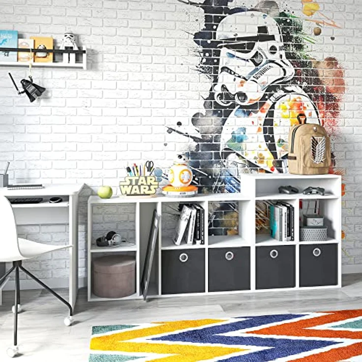 KOMTO Bücherregal RIM4 Regal Standregal Würfelregal Büroregal Bücherschrank, Wohnzimmer für Kinderzimmer 65,8 х 30,7 х 80,4 cm – Bild 9