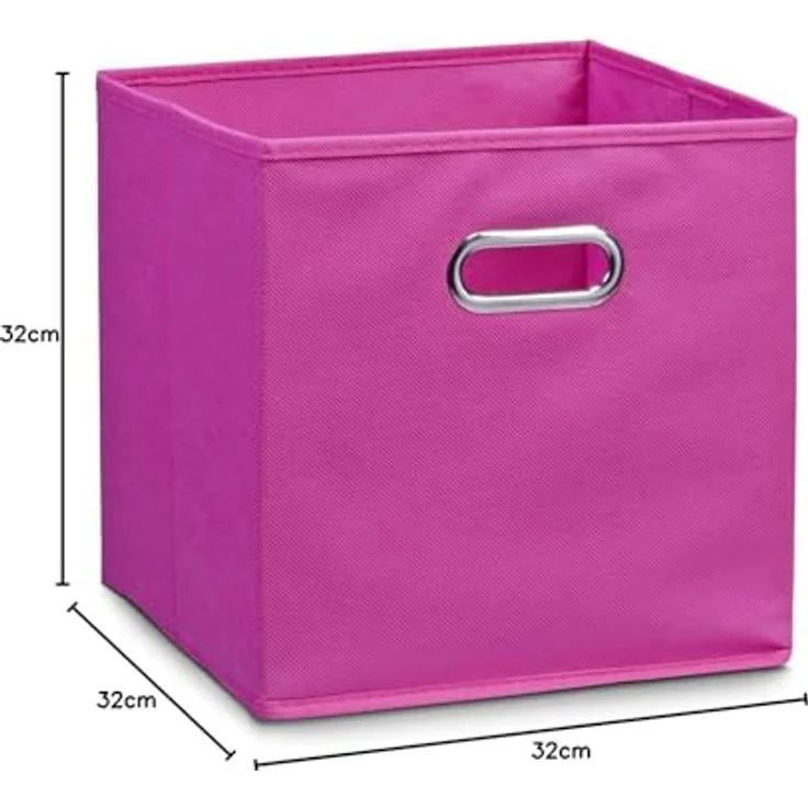 Aufbewahrungsbox mit Griff, Vlies - Pink – Bild 6