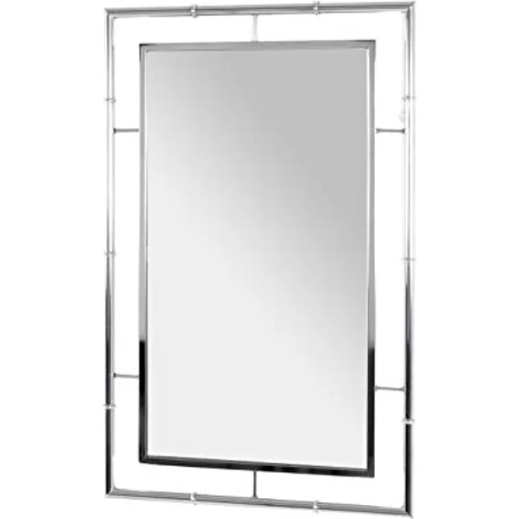 HAKU Möbel Spiegel - chrom - H. 80cm x B. 50cm - HAKU-21235