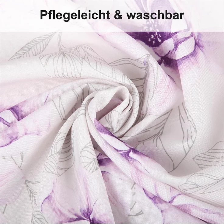 Tischdecke Sommer mit brillantem Druck ( Mitteldecke 80x80cm ) "Blumen" Frühling Tischdekoration für den Esstisch - ÖKO Tex Standard 100 - Unterlage – Bild 7
