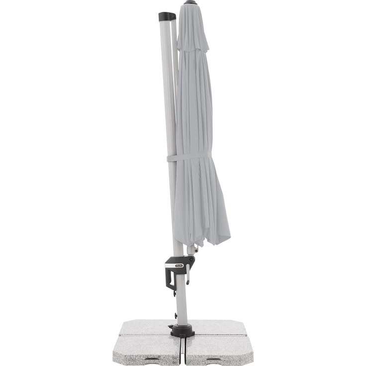 Doppler Sonnenschirm / Ampelschirm "Active Pendelschirm 370", hellgrau, Ø 370 cm – Bild 7