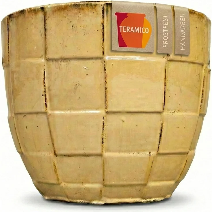 Teramico Blumentopf Pflanzgefäß "Egg Pot" Bronzo – Ø 21 bis 38 cm – Metallic (1 St), Frostfest, UV-Fest – Bild 1