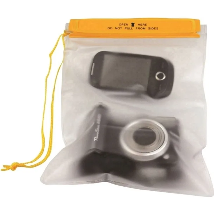 Highlander Tasche Größe M wasserdichter PVC-Beutel transparent milchig CS108 25 x 17 x 25 cm