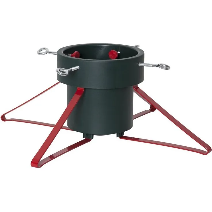 Christbaumständer Granig - Stammdurchmesser 5,5-14cm - Höhe bis 2,5m - Wassertank 2,8L - grün/rot