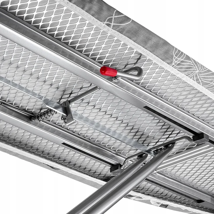 KADAX Bügelbrett 120 x 38 cm breit, Tischplatte, faltbarer Bügeleisenhalter – Bild 8
