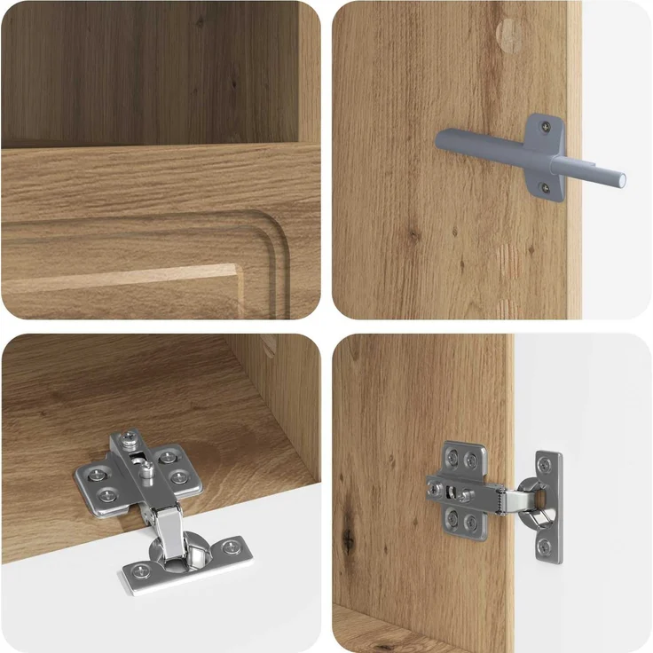 vidaXL LED-TV-Schrank UTRECHT 3 stk. Artisan-Eiche Holzwerkstoff 3417014 – Bild 7