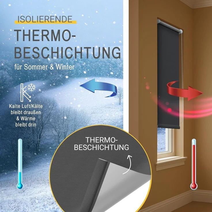 Sol Royal Thermorollo SolReflect T42 für Fenster & Türen Anthrazit, 160 x 40 x 3.1 cm – Bild 5