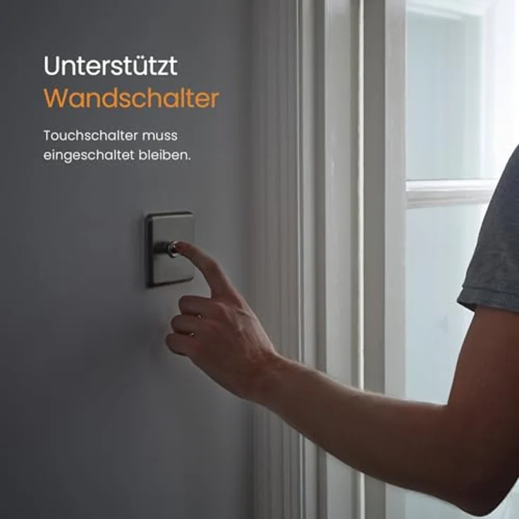 EMKE LED Badspiegel 80x60cm Uhr Beschlagfrei Kaltweißes Licht 3-fache Vergrößerung Touch – Bild 7