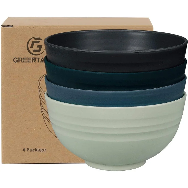 Greentainer Schüssel 24 OZ Müslischalen 4er Set 710ml Unbreakable Cereal Bowls – Bild 1