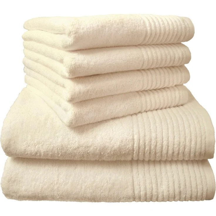 Dyckhoff Handtuch Set Brillant, Walkfrottee (Set, 6-St), mit Streifenbordüre,4 Handtücher (50x100cm), 2 Duschtücher (70x140cm) – Bild 1