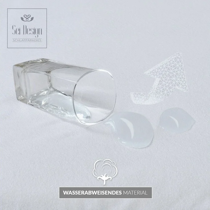 Matratzenschoner Baby Matratzenshoner AQUASTOP Wasserdicht SEI Design, Spannbettlaken, made in Germany – Bild 3