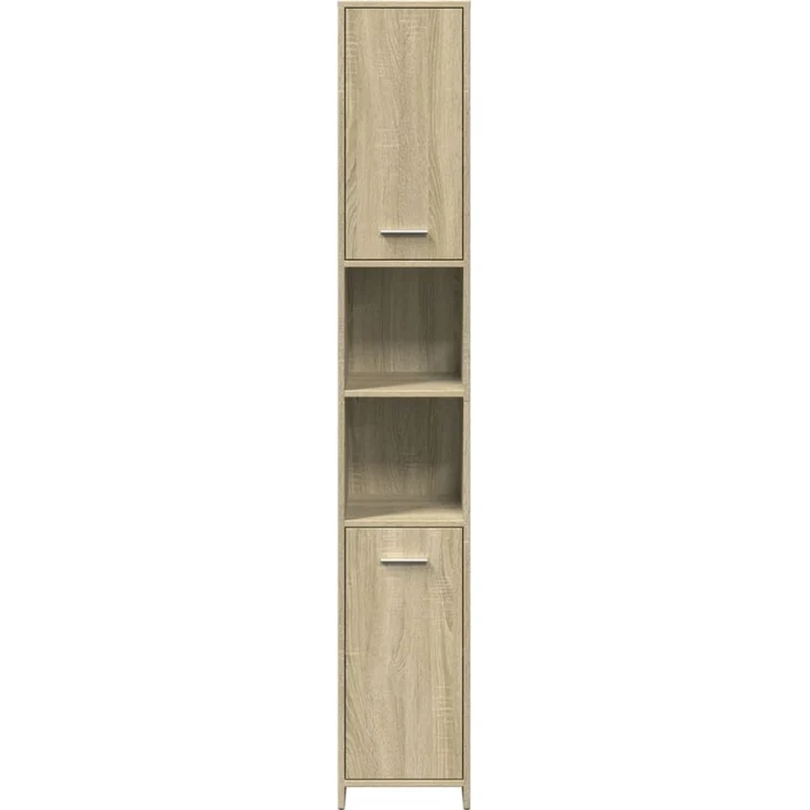 vidaXL 4-tlg. Badmöbel-Set Sonoma-Eiche Holzwerkstoff 3324968 – Bild 7