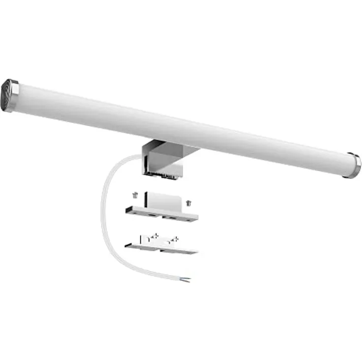 Aourow LED Spiegelleuchte für das Bad,Spiegellampe Badezimmer 40cm 10W 1200lm,Superhell Badlampe Spiegel Neutralweiß 4000K,IP44 Wasserdicht,Badezimmer Lampe Wand 230V,Klasse II