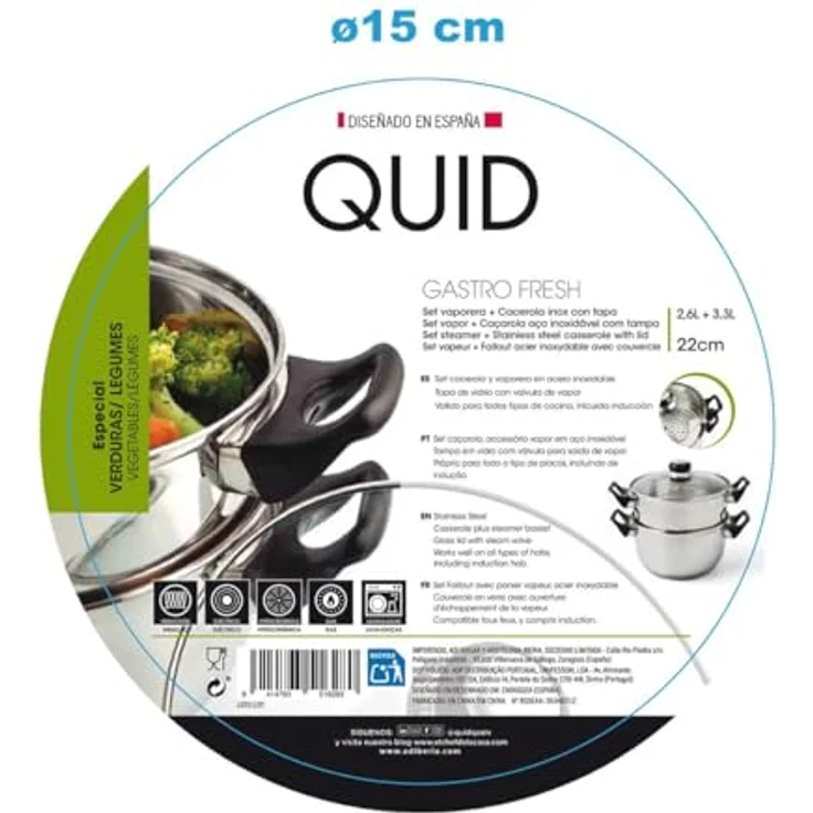 Dampfgarer mit Kasserolle Quid Gastro Fresh – Bild 5