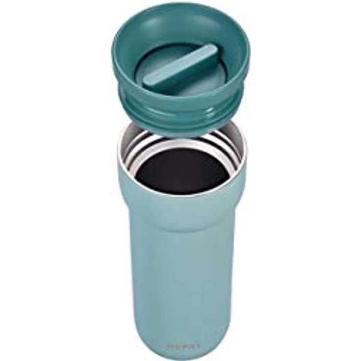 Mepal - Isolierbecher Ellipse - 6 Stunden heiß & 10 Stunden kalt - Thermobecher für Unterwegs - Geeignet als Tee & Kaffeetasse zum Mitnehmen - Passt in alle Becherhalter - 475 ml - Nordic Green – Bild 3