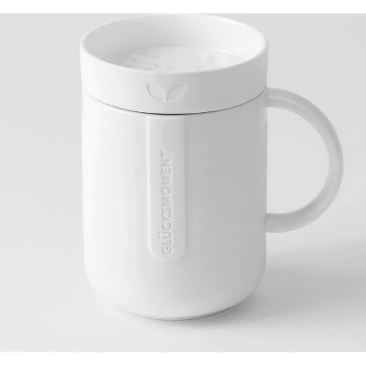 Räder Cozy Time Tasse mit Deckel Glücksmoment D. 8cm, H. 12cm