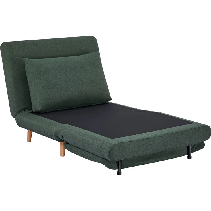 MELAYR, 3-in-1 Schlafsessel mit Bett-Funktion, Liegesessel, verstellbare Rückenlehne, 95 x 90 x 80 cm, Dunkelgrün – Bild 2