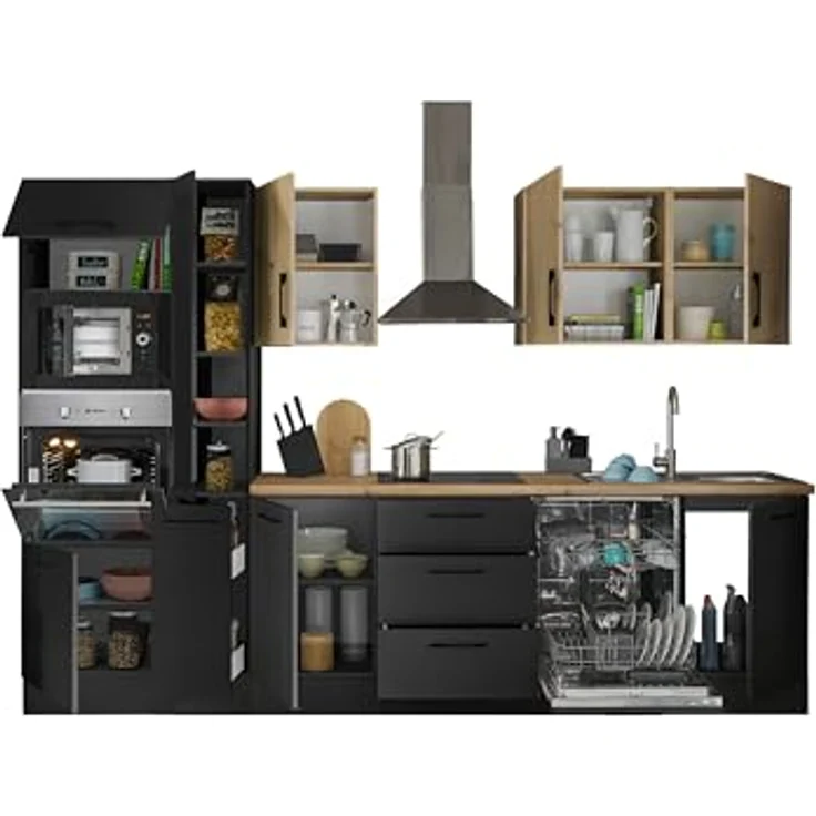 BASIC by Balculina Küchenzeile Turin, Breite 310 cm, wahlweise mit E-Geräten – Bild 4