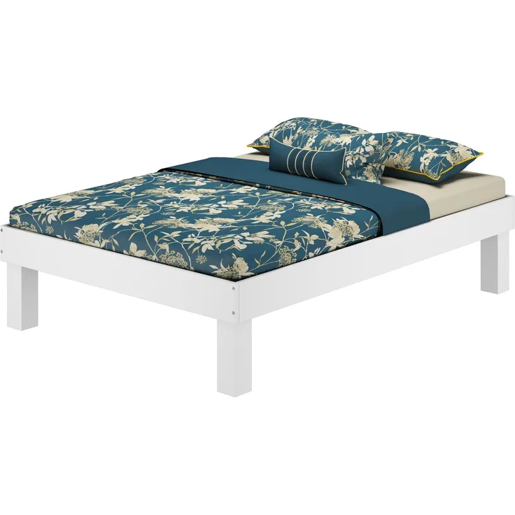 Erst-Holz Futonbett mit hohen Füßen 100x200 cm