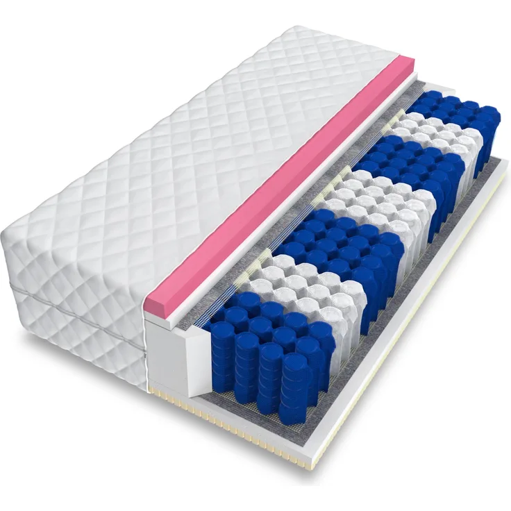Matratze 100x200 HATI MAX 28cm 9 Zonen H2 H3 EXCLUSIVE Latex Visco Federkern