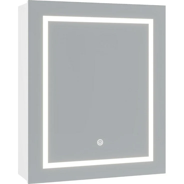 MSMASK Badezimmerspiegelschrank mit Beleuchtung und verstellbaren Ablagen für flexible Lagerung (1-St) Touch-Farbtemperatursteuerung & Staubschutz-Stauraum – Bild 5