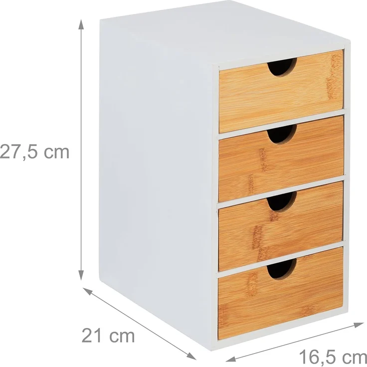 Schubladenbox mit 4 Fächern – Bild 3