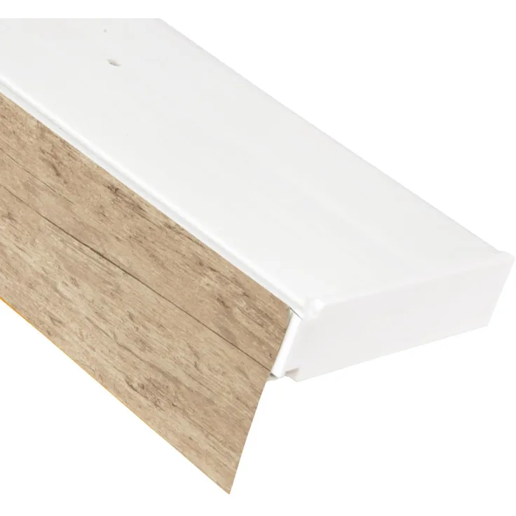 Bestlivings 1-3 Läufige Vorhangschiene mit Innenlauf aus Kunststoff und Kunststoff Blende Sonoma 300cm 2-läufig