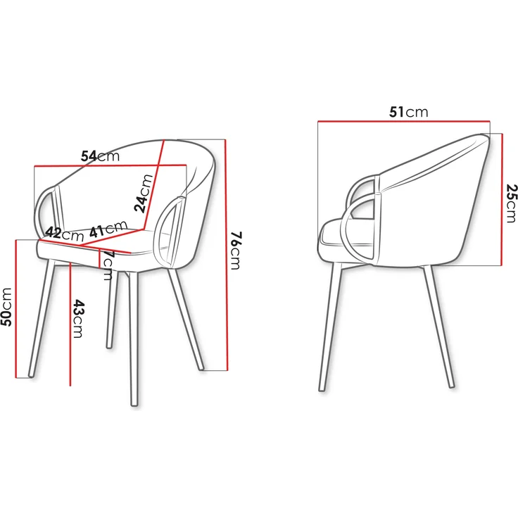 Stühl Muz DC-1171 (Farbe: 82-Grau) – Bild 4