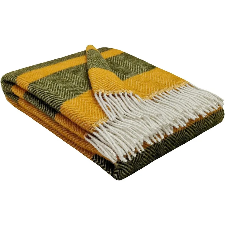 Wolldecke "TIROL M" 100 % Wolle, 140 x 200 cm in versch. Farben, STTS