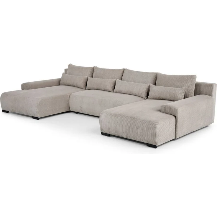 Beautysofa Ecksofa BENNY U, mit Schlaffunktion, mit Bettkasten, viele Farbvarianten – Bild 2