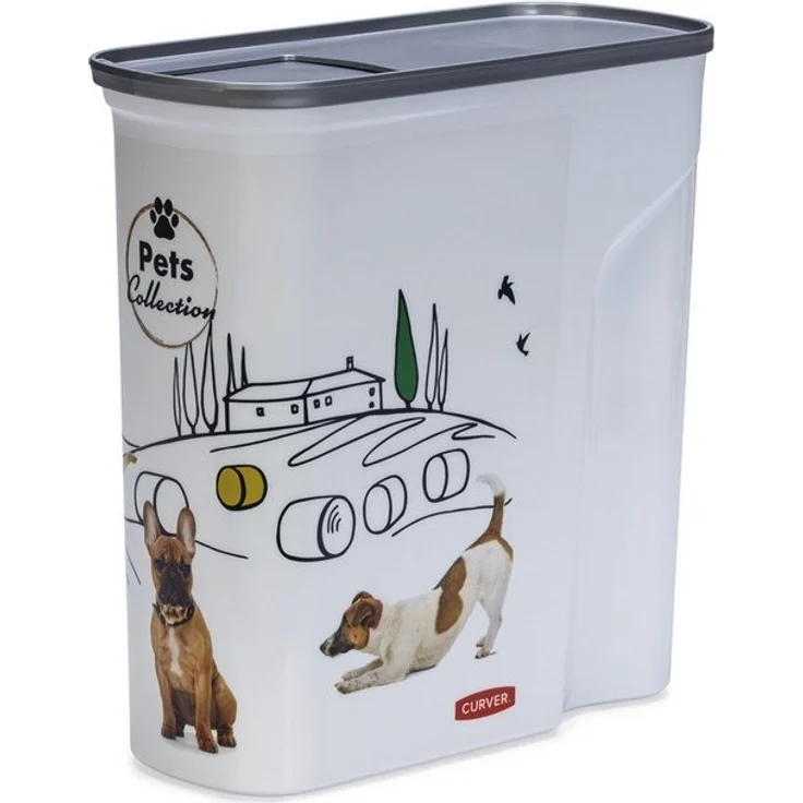 Curver Futterbehälter Hundefutter Container weiß, Fassungsvermögen: 6 l / 2,5 kg – Bild 4