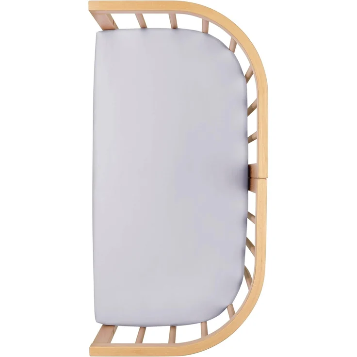 Spannbetttuch Beistellbett, für Waldin Babybett 7in1 - Bettwäsche für Kinderbetten- Pflegeleichte, superweiche und strapazierfähige Baumwolle 1er Set, Grau – Bild 1