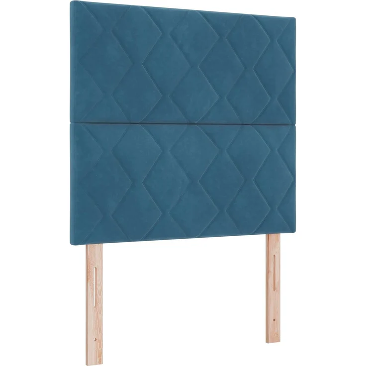 vidaXL Ottoman-Bett mit Matratze und LED Dunkelblau 90 x 200 cm Samt 3458353 – Bild 5