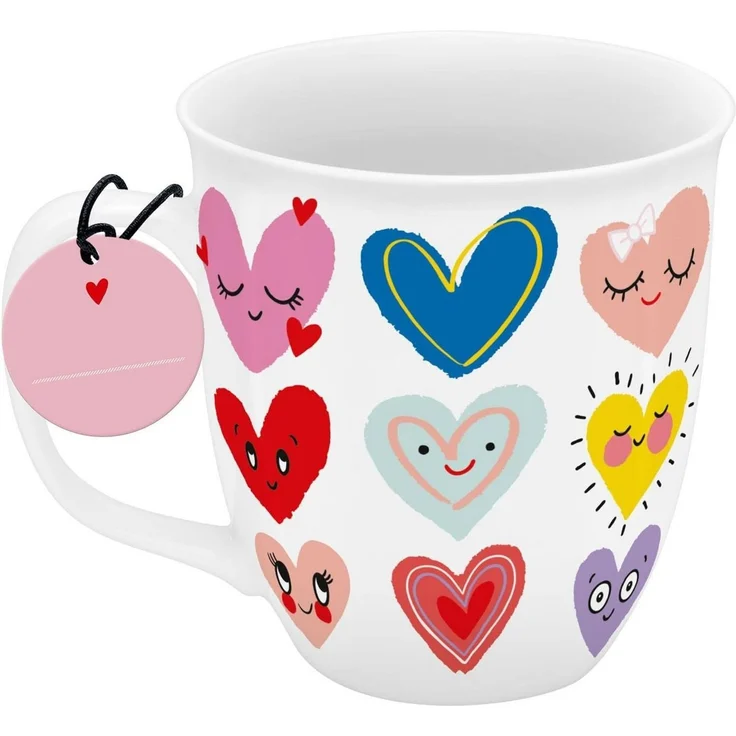 Tasse Becher Teetasse Kaffeetasse 40cl Geschenk Sheepworld HERZEN 74864 – Bild 2