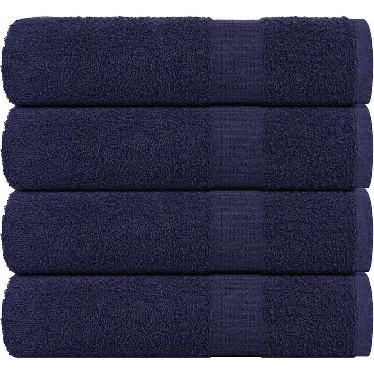 vidaXL Badetücher FROGN 4-teilig Marineblau 100x150 cm 360 g/m² 136789