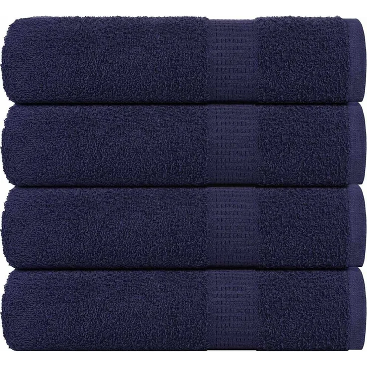 vidaXL Badetücher FROGN 4-teilig Marineblau 100x150 cm 360 g/m² 136789 – Bild 1