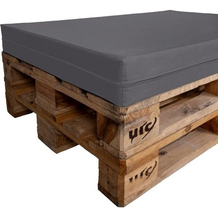 TexDeko Palettenkissen Halbes Palettenkissen für Palettensofa wasserabweisend, (60x80cm) gepolstert In- & Outdoor, Premium-Qualität – Bild 4