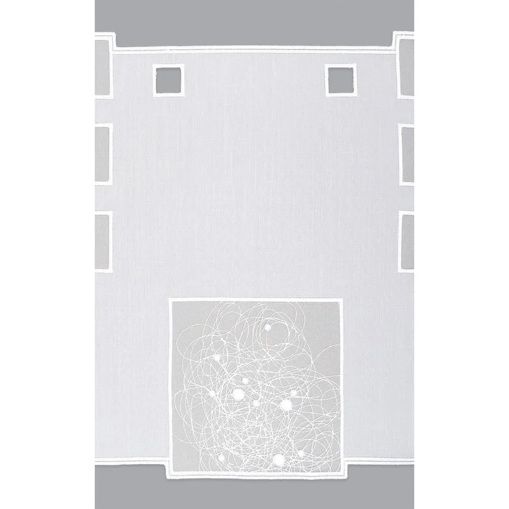 Scheibengardine Plauener Spitze - Analiza (Bx H) 62cm * 40cm weiß/Reinweiß – Bild 3