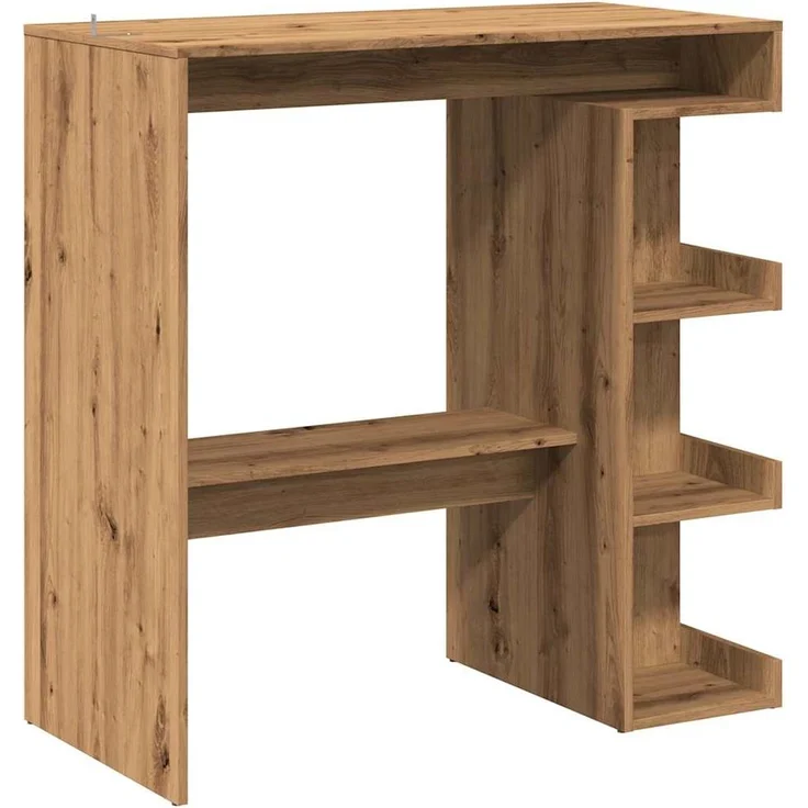 vidaXL Bartisch mit Regal Artisan-Eiche 100x48x101,5 cm 856759 – Bild 5