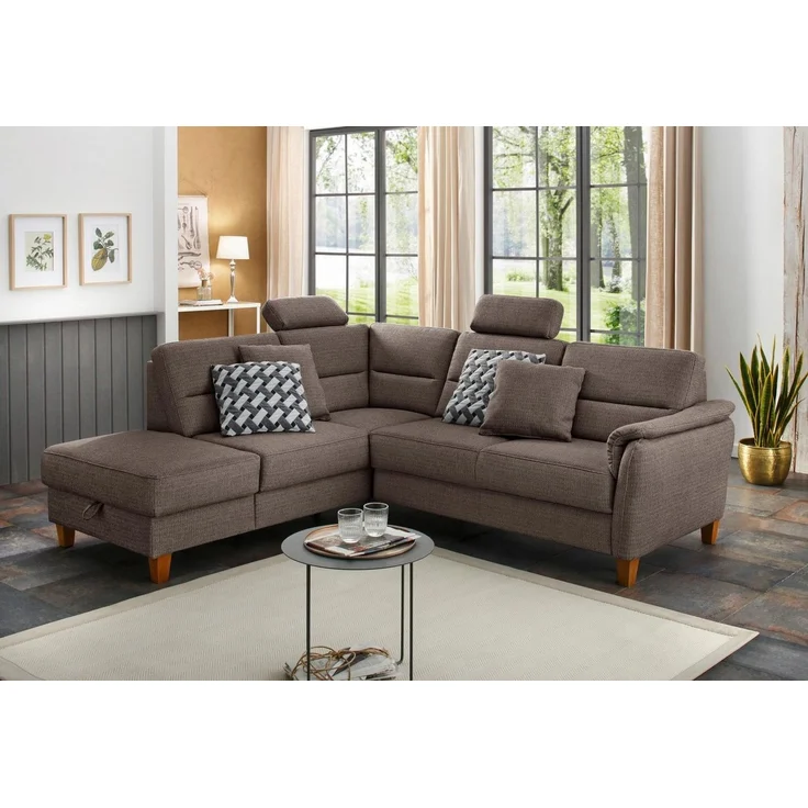 Home affaire Ecksofa Palmera L-Form, B: 236 cm, optional Bettfunktion & Bettkasten, Federkern – Bild 5
