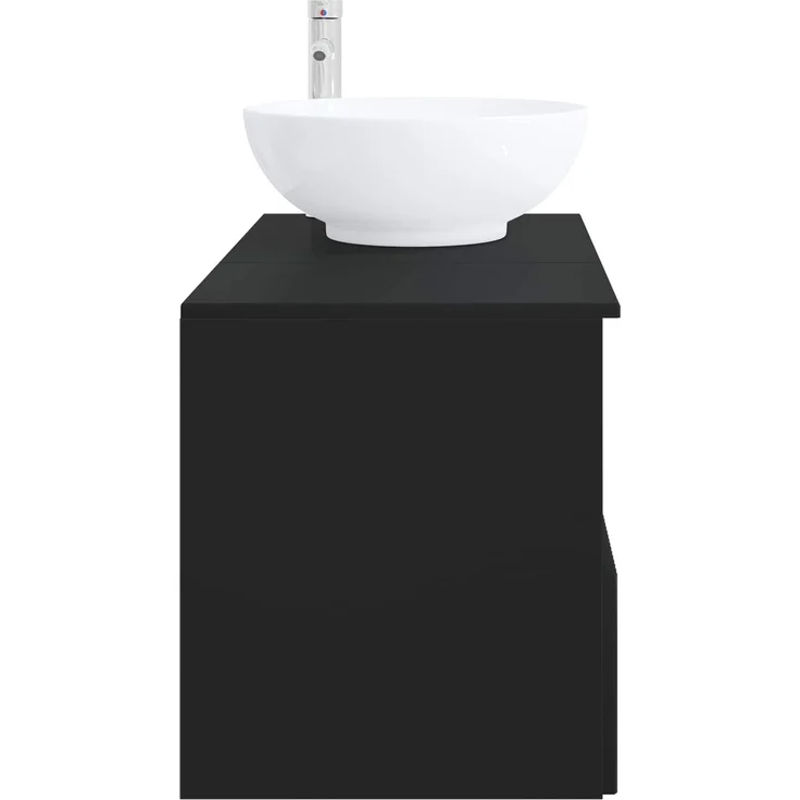 vidaXL Badezimmerschrank-Set 2 stk. Schwarz 79,5 x 44,5 x 80 cm 3404085 – Bild 5
